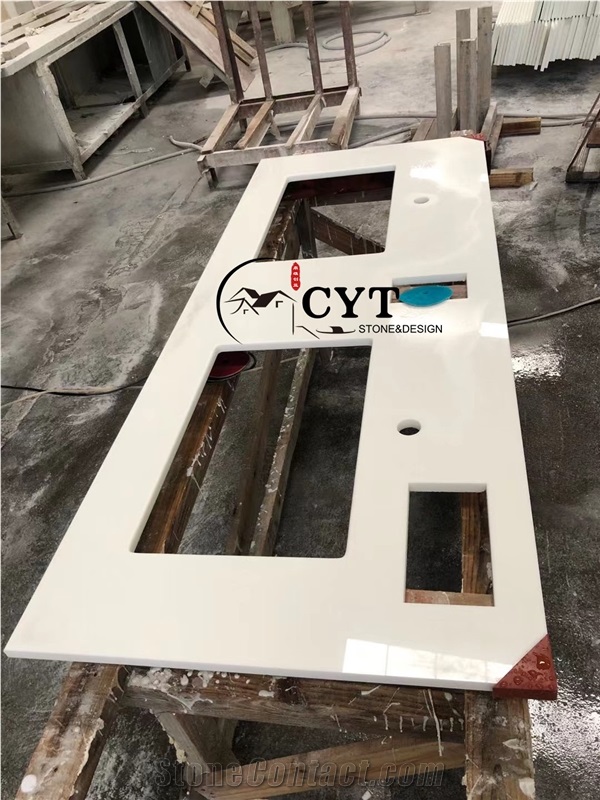 Antifouling Artificial Stone NANO Prefab Kitchen Countertops