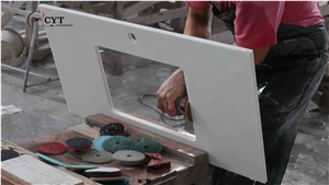 Antifouling Artificial Stone NANO Prefab Kitchen Countertops