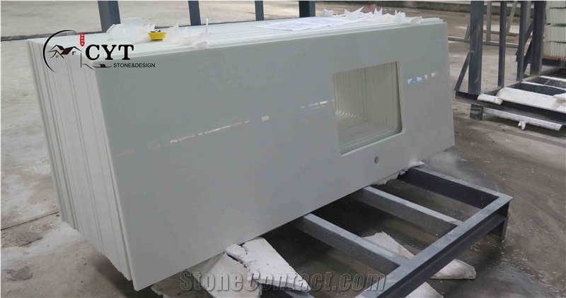 Antifouling Artificial Stone NANO Prefab Kitchen Countertops