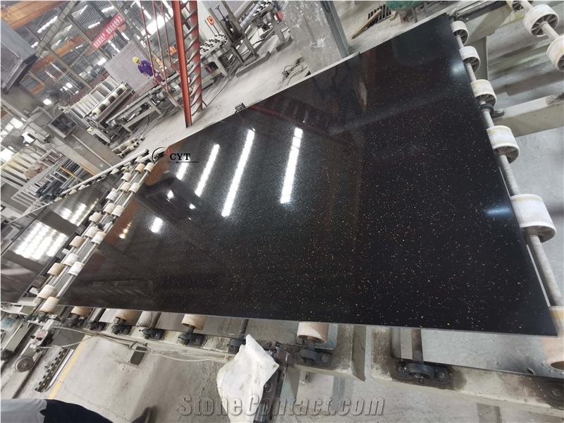 Gold Black Types Compound Marble Stone Slabs
