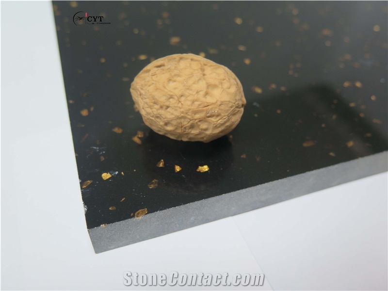 Gold Black Types Compound Marble Stone Slabs