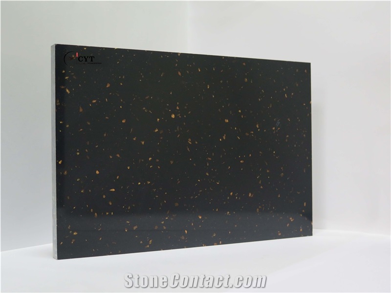 Gold Black Types Compound Marble Stone Slabs