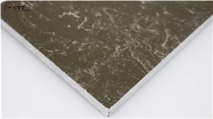 Korea Brown Engineered Marble Stone Slab For Wall Floor