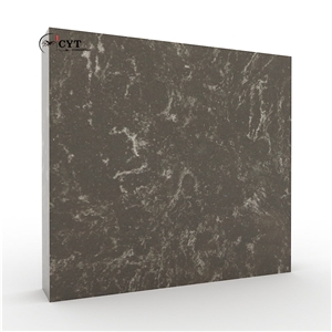 Korea Brown Engineered Marble Stone Slab For Wall Floor