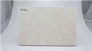 Oman Beige Engineered Marble Stone Slab For Wall And Floor