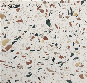 Terrazzo Glass Cement Slab For Wall And Floor Tile