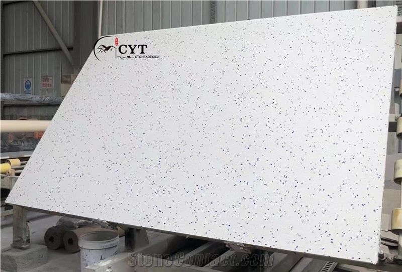 Terrazzo Glass Cement Slab For Wall And Floor Tile