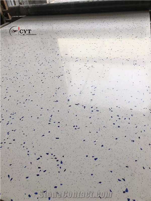 Terrazzo Glass Cement Slab For Wall And Floor Tile