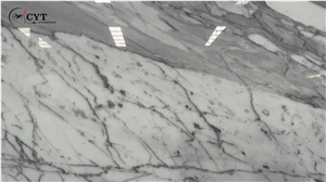 Bianco Carrara Marble Slab Pattern For Wall Floor Tile