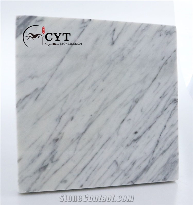 Bianco Carrara Marble Slab Pattern For Wall Floor Tile