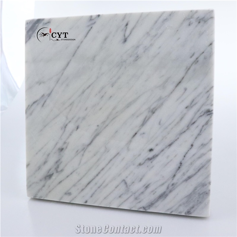 Bianco Carrara Marble Slab Pattern For Wall Floor Tile