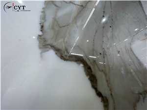 Calacatta Gold Marble Pattern Slab For Floor Wall Tile