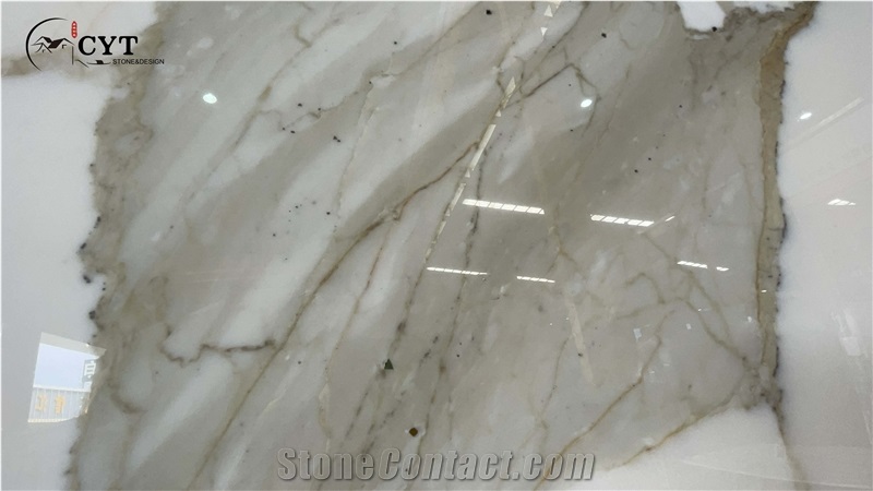 Calacatta Gold Marble Pattern Slab For Floor Wall Tile