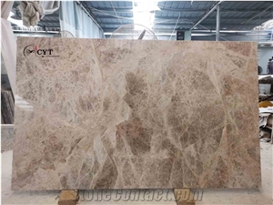 Factory Offer Beige Marron Marble Pattern Slab Tile