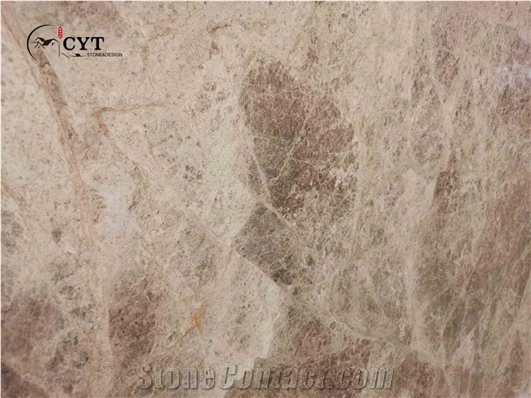 Factory Offer Beige Marron Marble Pattern Slab Tile