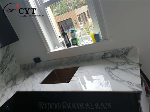 Marble French Pattern Slab Marble Kitchen Wall Tile