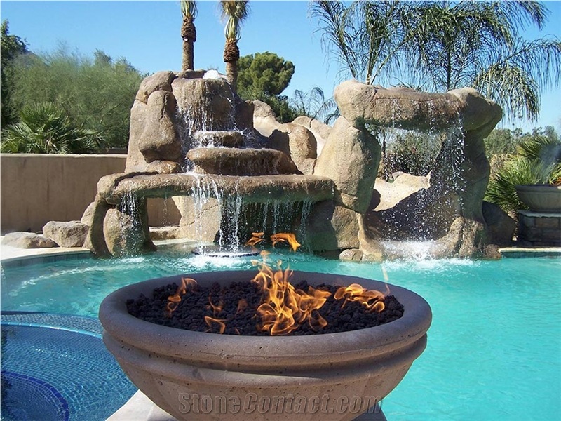 Natural Stone Pool Pavers, Pool Steps, Pool Mosaic