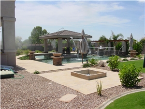 Natural Stone Pool Pavers, Pool Steps, Pool Mosaic