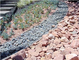 Black Mexican Beach Pebbles 2"- 3"