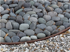 Black Mexican Beach Pebbles 3"- 5"