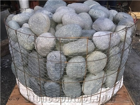 Black Mexican Beach Pebbles 6"- 9"