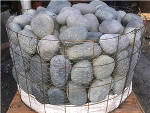 Black Mexican Beach Pebbles 6"- 9"