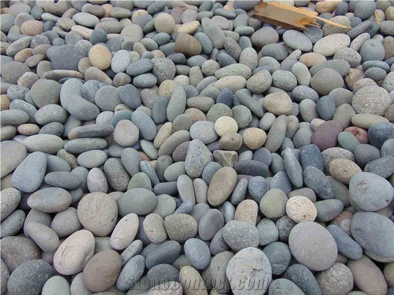 Mixed Colors Mexican Beach Pebbles 2"- 3"