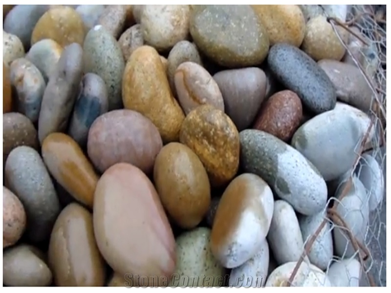 Mixed Colors Mexican Beach Pebbles 5"- 8"