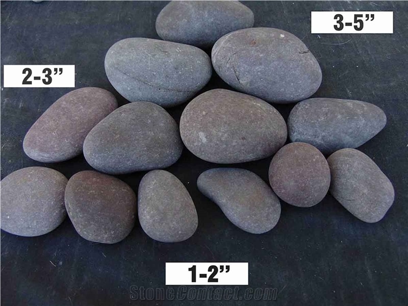 Red Mexican Beach Pebbles 1"- 2"