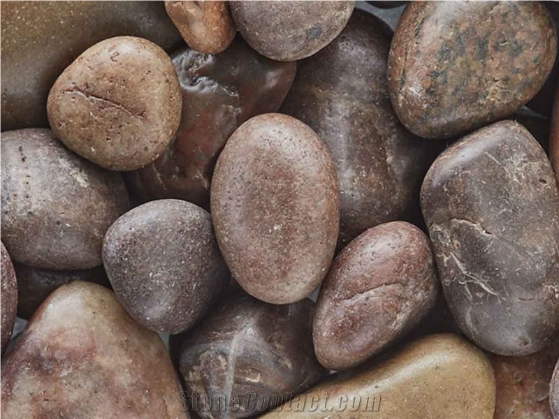 Red Polished Pebbles 1/2"- 1"