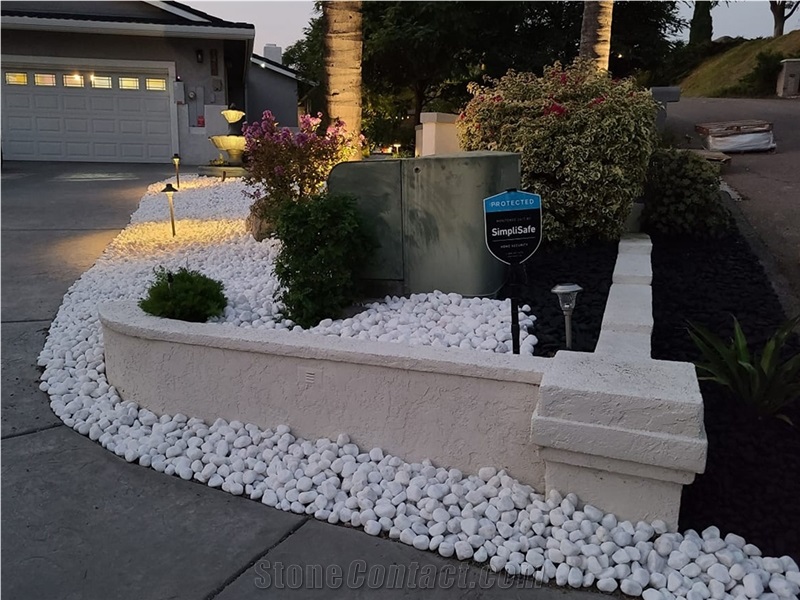 Snow White Pebbles 1"- 2"