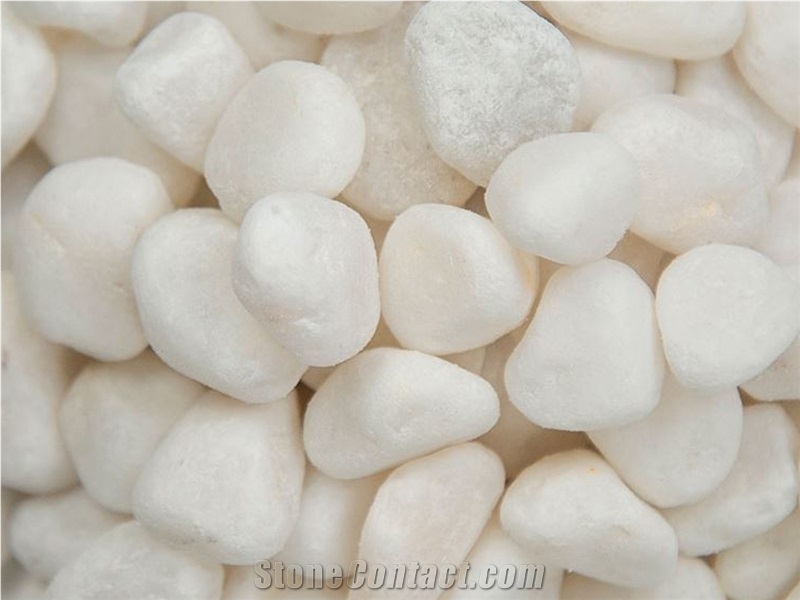 Snow White Pebbles 1"- 2"