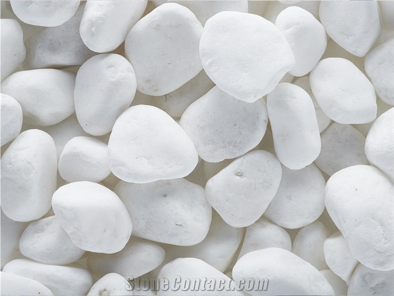 Snow White Pebbles 1"- 2"