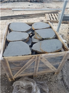 Garden-Volcano-Stepping-Stone-Black