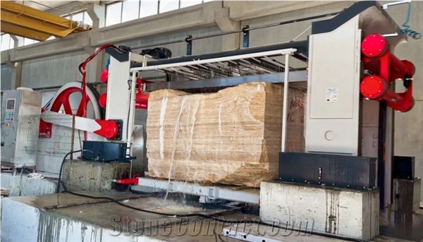 KT 50 Blades Gang Saw Machine For Block Cutting