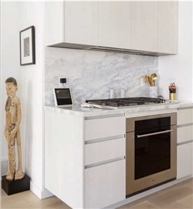 White Marble Kitchen Countertops