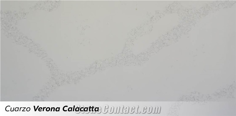 Quarzo Verona Calacatta Quartz Kitchen Countertop