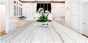 Cuarcita Macaubas White Quartzite Kitchen Countertop