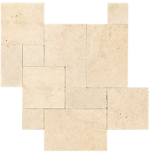Ivory Travertine French Pattern, Ivory Travertine Tiles