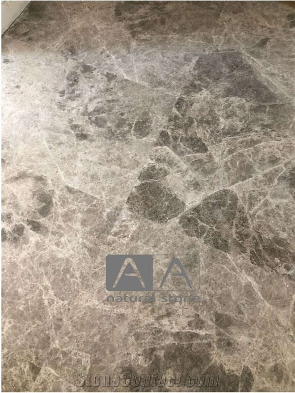 Silver Shadow Dark Marble Versailles Pattern, Marble French Pattern