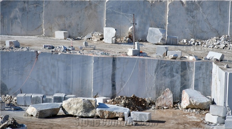 Argento Blue Of Grey- Argento Blue Marble Blocks