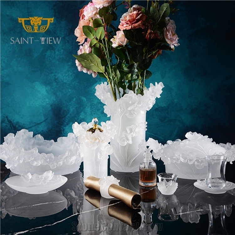 New Nordic Style Orchid Wedding Party Decor Centerpieces Artificial Stone Vases