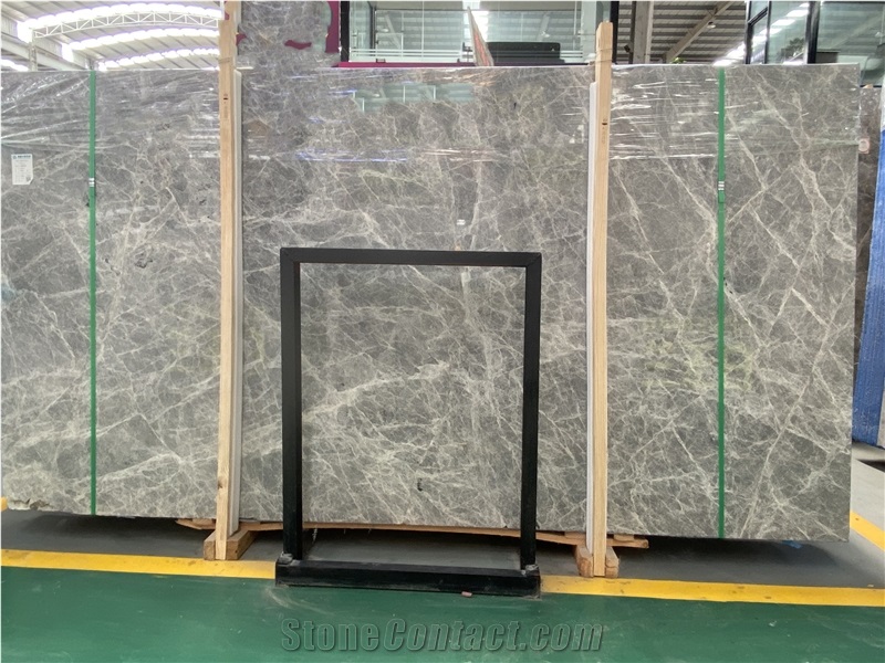 Chinese Hermes Ash Light Grey Marble For Flooring Tiles