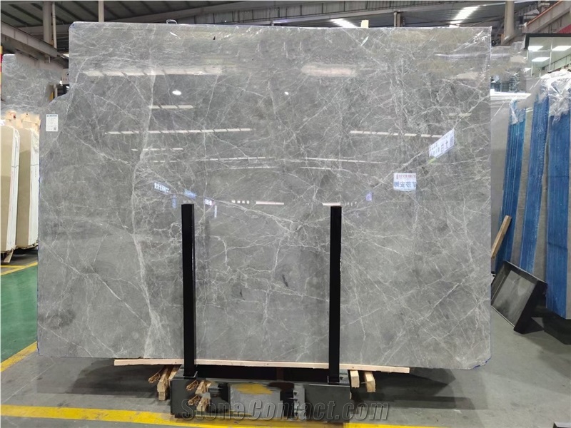 Chinese Hermes Ash Light Grey Marble For Flooring Tiles