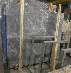 Chinese Hermes Ash Light Grey Marble For Flooring Tiles