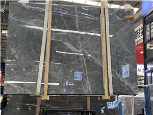 Chinese Hermes Ash Light Grey Marble For Flooring Tiles