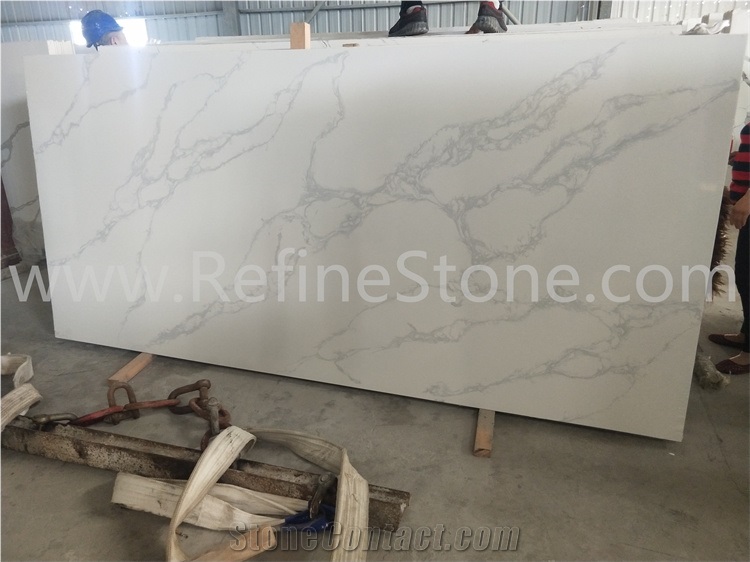 Factory Price High Quality Calacatta White Quartz