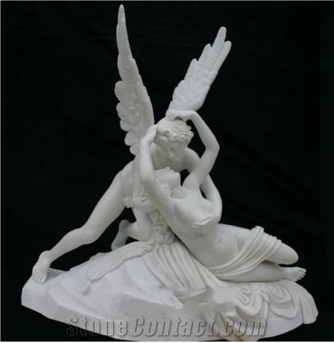 Angle Statue Sculpture Marble Full Hand Carved Life Size