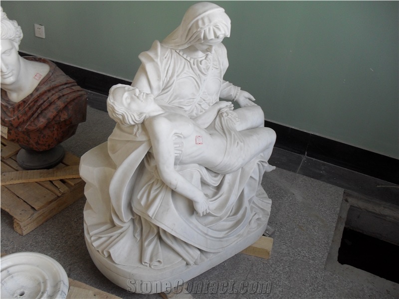Angle Statue Sculpture Marble Full Hand Carved Life Size