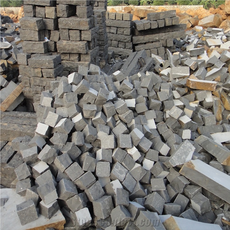 Black Basalt Cube Stone For Sale